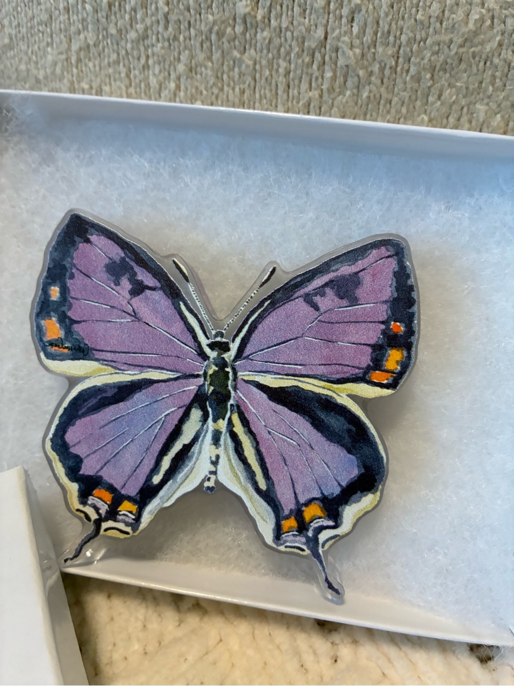 Purple Butterfly Wall Accent - Decorative Home Wall Decor